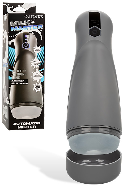 Milk Master 10.75" Automatic Milker Sucking & Vibrating Masturbator