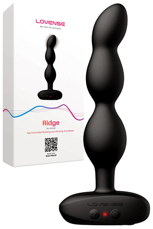 Ridge App Enabled 6.75" Rotating & Vibrating Butt Plug