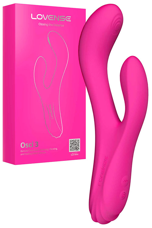 Osci 3 App Enabled 8.25" Heated Rabbit Vibrator With Oscillating Tip