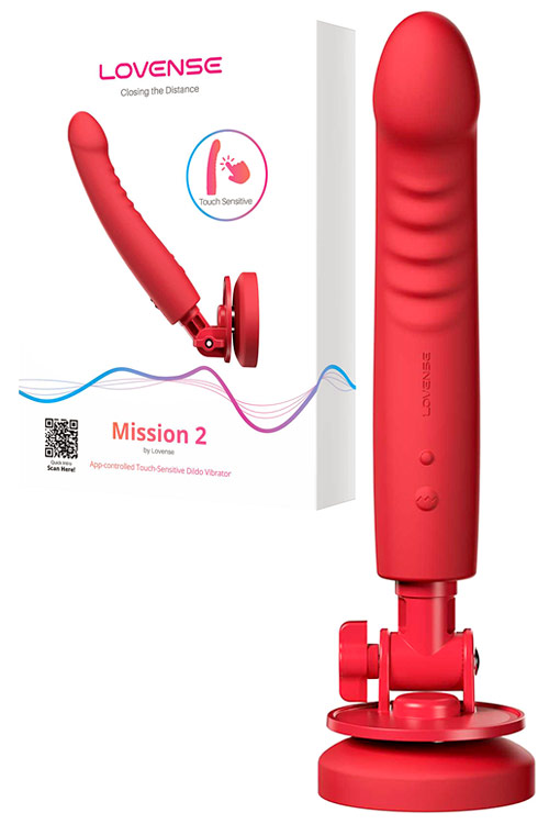 Mission 2 App Enabled 7.9" Touch Sensitive Vibrating Dildo