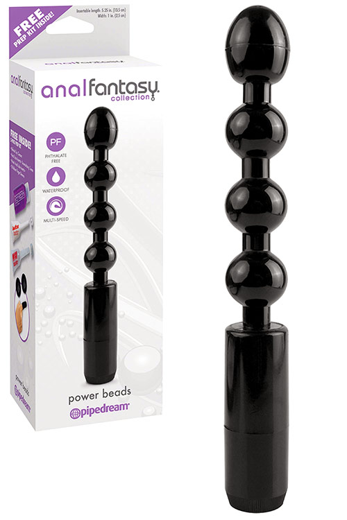 Vibrating 8.25" Anal Power Beads