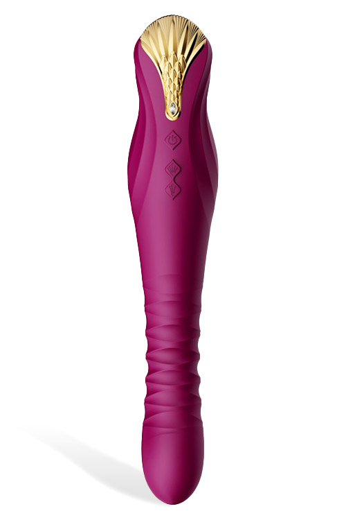 King 11.9" Thrusting App Compatible Vibrator