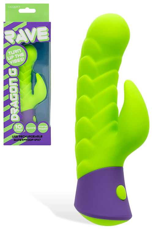 Rave Dragon 5.75" Waterproof Rabbit Vibrator