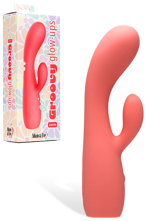 Groovy Glow Ups 7" Curvie Rabbit Vibrator