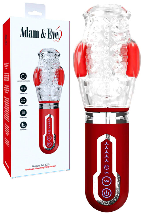 Pleasure Pro 3000 10.5" Thrusting & Rotating Vibrating Masturbator