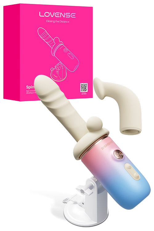 Spinel Portable Thrusting, Vibrating & Heating Interchangeable Dildo