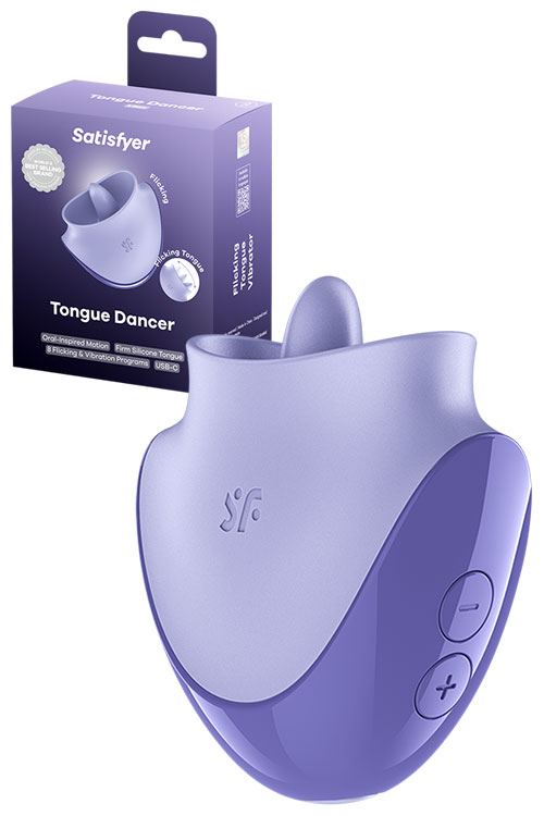 Tongue Dancer 2.7" Flicking & Vibrating Clitoral Stimulator