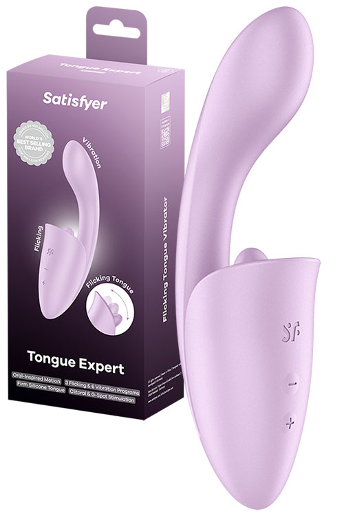 Tongue Expert 7" Flicking Tongue Rabbit Vibrator