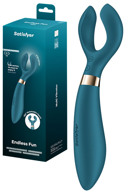Endless Fun 9.3" Battery Operated Unisex & Couples Multi Use Vibrator