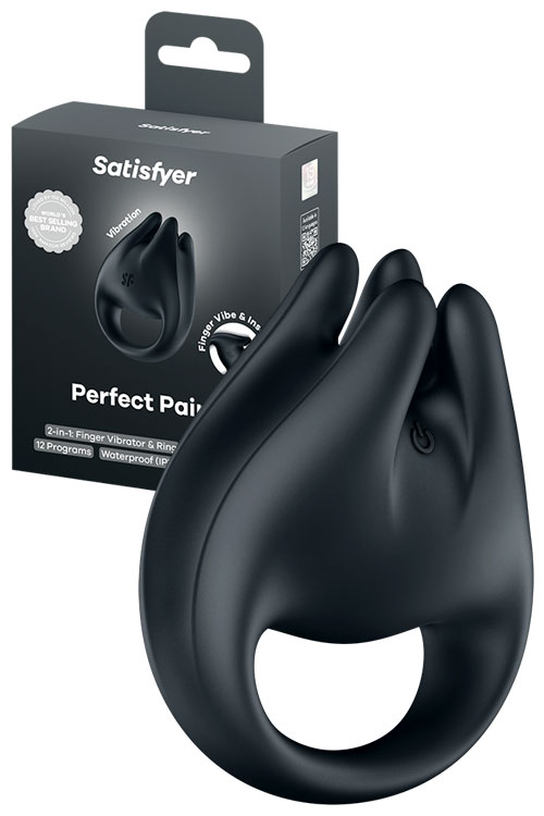 Perfect Pair 1 3" 2-In-1 Finger & Couples Vibrator