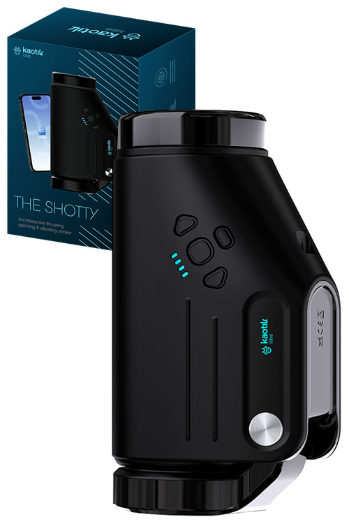 The Shotty 8.6" App Compatible Spinning, Thrusting & Vibrating Masturbator